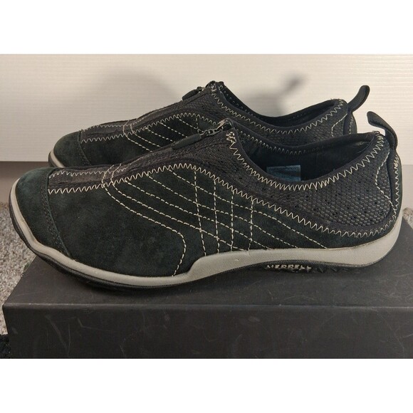Merrell 0511 Lorelei Black Zip Up Womens Sneakers Shoes Comfort Walking Size 8 - Picture 4 of 10